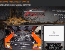 Tablet Screenshot of braunsautomotive.com